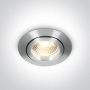 LED Spotlight Aluminium Circular Natural Aluminium One Light SKU:11105AL/AL - Toplightco