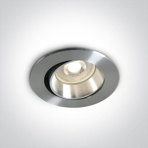LED Spotlight Aluminium Circular Replaceable lamp 50W Aluminium One Light SKU:11105B1/AL - Toplightco