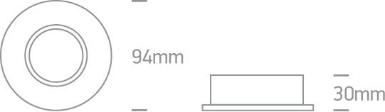 LED Spotlight Natural Circular Die Cast One Light SKU:11105C/N - Toplightco