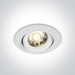 LED Spotlight White Circular Die Cast One Light SKU:11105C/W - Toplightco