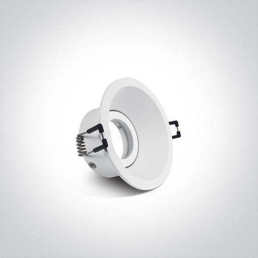 LED Spotlight White Circular Replaceable lamp 50W Aluminium One Light SKU:11105DT/W - Toplightco