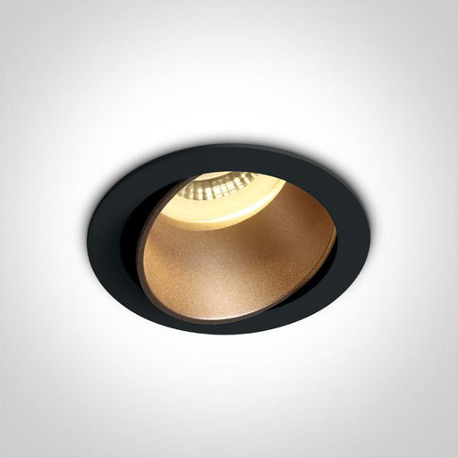 LED Spotlight Black-Brass Circular Replaceable lamp 10W Aluminium One Light SKU:11105M/B/BS - Toplightco