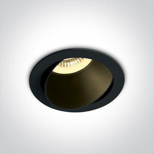 LED Spotlight Black Circular Replaceable lamp 10W Aluminium One Light SKU:11105M/B/B - Toplightco