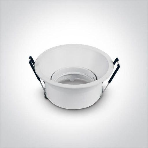 LED Spotlight White Circular Replaceable lamp 50W Die Cast One Light SKU:11105TG/W - Toplightco