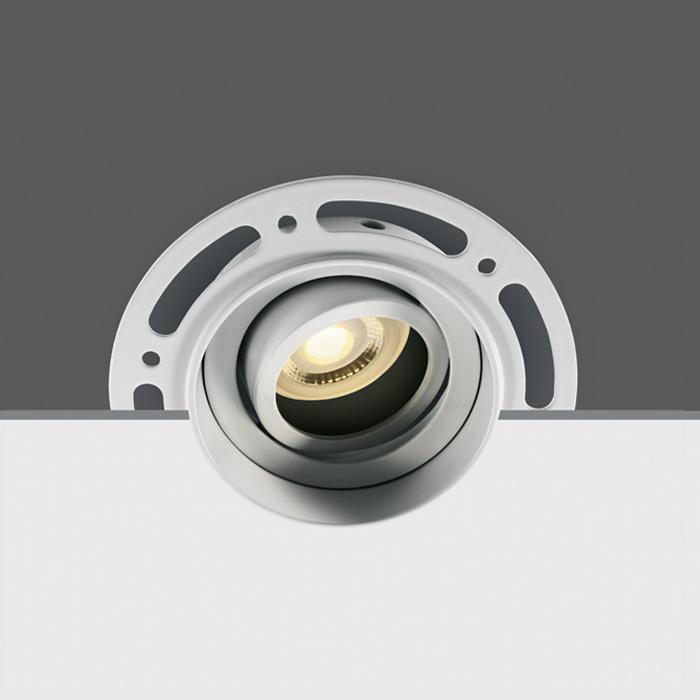 LED Spotlight White Circular Replaceable lamp 50W Die Cast One Light SKU:11105TR/W - Toplightco