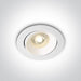 LED Spotlight White Circular Replaceable lamp 50W Aluminium One Light SKU:11105UA/W - Toplightco