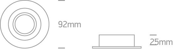 LED Spotlight White Circular Replaceable lamp 50W Aluminium One Light SKU:11105UB/W - Toplightco