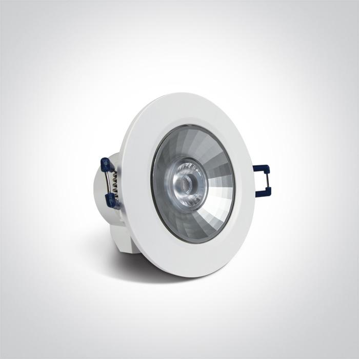 LED Spotlight Circular Warm White LED built in 345lm 6W Plastic One Light SKU:11106K/W - Toplightco
