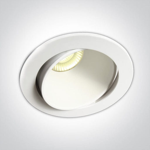 White 8W Low Glare recessed spotlight. 



Supplied with 100mA dimmable driver. 



 One Light SKU:11106PK/W/W