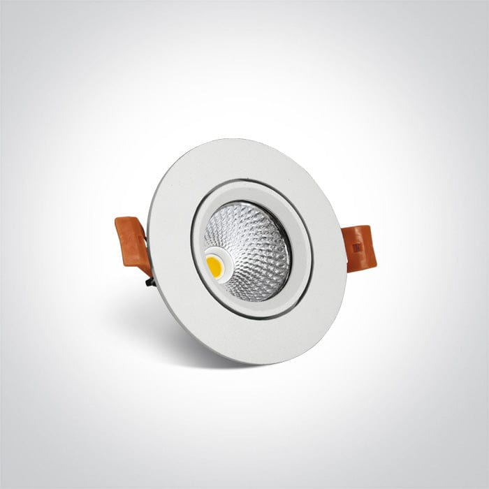 White Led 7w Cool White 60deg 230v Adjustable - Toplightco