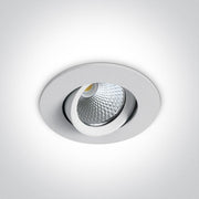 LED Spotlight White Circular Warm White LED built in 560lm 7W Die Cast One Light SKU:11107B/W/W - Toplightco