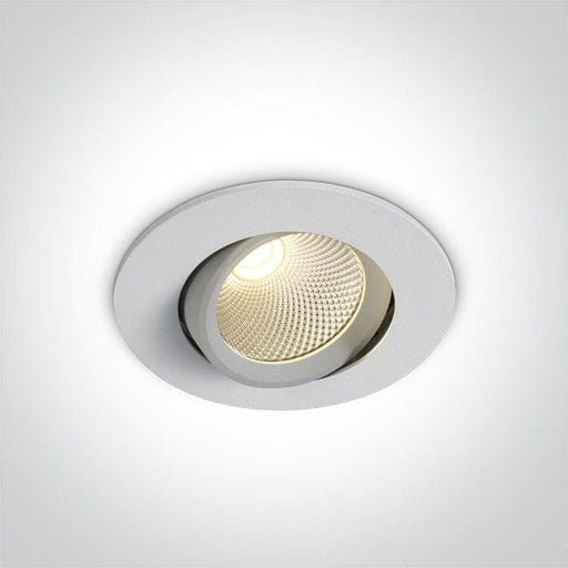 White Led 7w Cool White 60deg 230v Adjustable - Toplightco