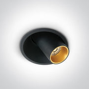 LED Spotlight Black Circular Warm White LED Dimmable 520lm Die Cast One Light SKU:11107C/B/W - Toplightco