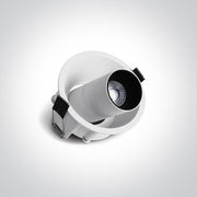 LED Spotlight White Circular Warm White LED Dimmable 520lm Die Cast One Light SKU:11107C/W/W - Toplightco