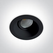 LED Spotlight Black Circular Warm White LED built in 560lm 7W Die Cast One Light SKU:11107FD/B/W - Toplightco
