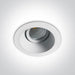 LED Spotlight White Circular Warm White LED built in 560lm 7W Die Cast One Light SKU:11107FD/W/W - Toplightco
