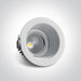 LED Spotlight White Circular Extra Warm White LED built in 560lm 7W Die Cast One Light SKU:11107FD/W/EW - Toplightco
