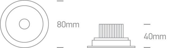 LED Spotlight White Circular Warm White LED Outdoor 530lm Die Cast One Light SKU:11107P/W/W - Toplightco