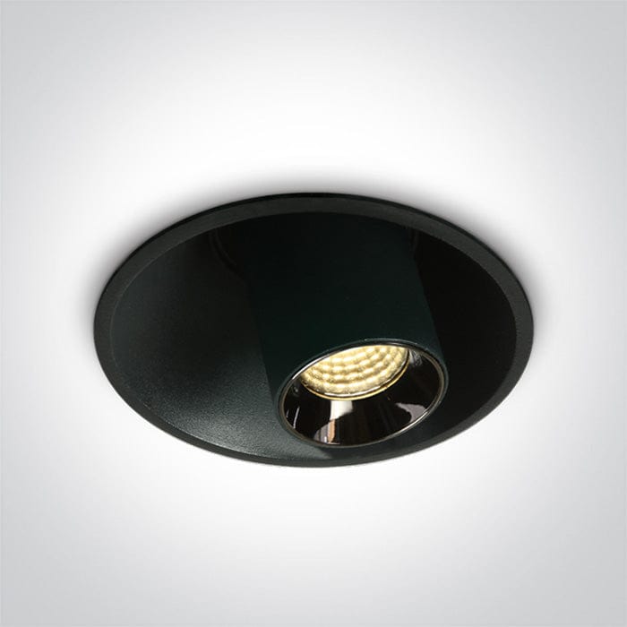 Black 7W Adjustable Low Glare recessed spotlight, IP20.

Complete with 160mA driver.

 One Light SKU:11107T/B/W