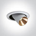 Recessed LED Spotlight White Circular Warm White LED Dimmable 675lm Aluminium One Light SKU:11109B/W/W - Toplightco