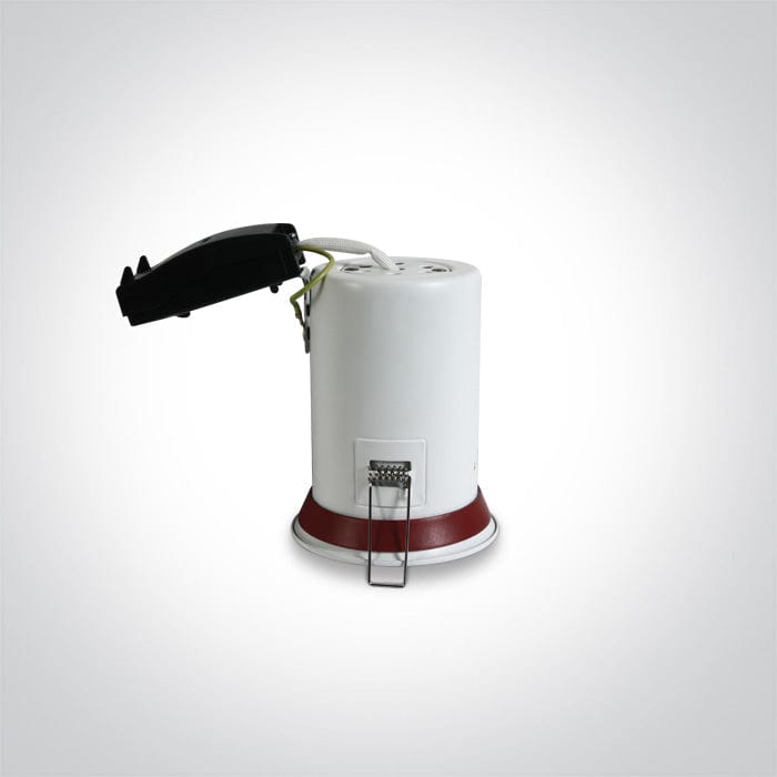 White Fire Rated Gu10 50w Dark Light Ip20 - Toplightco