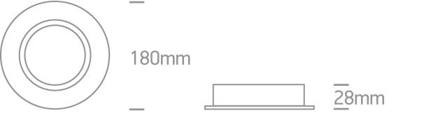 Downlight Black Circular Aluminium One Light SKU:11110AB/B - Toplightco