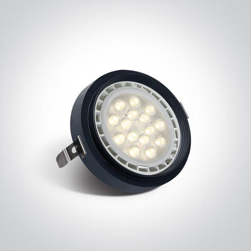 Downlight Black Circular Replaceable lamp 75W Die Cast One Light SKU:11110TR/B - Toplightco