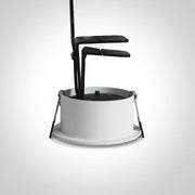 LED Spotlight White Circular Warm White LED 1100lm Aluminium One Light SKU:11113E/W/W - Toplightco