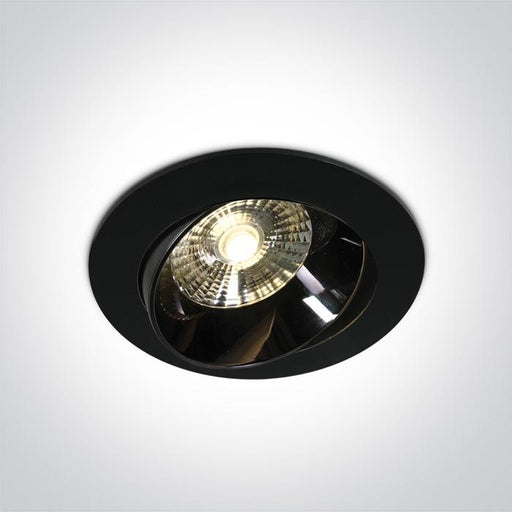 LED Downlight Black Circular Warm White LED built in 1700lm 20W Die Cast One Light SKU:11120E/B/W - Toplightco
