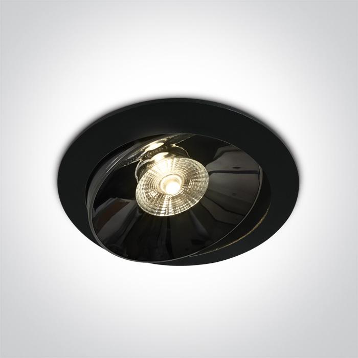 LED Downlight Black Circular Warm White LED built in 2550lm 30W Die Cast One Light SKU:11130E/B/W - Toplightco