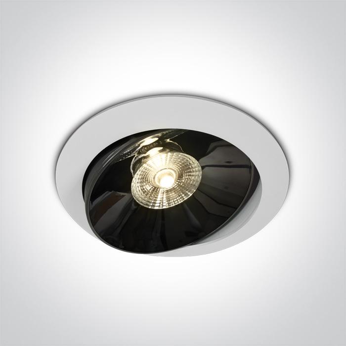 LED Downlight White Circular Warm White LED built in 2550lm 30W Die Cast One Light SKU:11130E/W/W - Toplightco