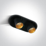 LED Spotlight Black Rectangular Warm White LED Dimmable 2x520lm Die Cast One Light SKU:11207C/B/W - Toplightco