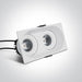 LED Spotlight White Rectangular Warm White LED Outdoor 350lm Aluminium One Light SKU:11207WD/W/W - Toplightco