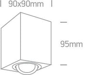 Wall & Ceiling Light White Circular Dimmable Replaceable lamp 10W Aluminium One Light SKU:12105AC/W - Toplightco