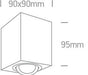 Wall & Ceiling Light Black Circular Dimmable Replaceable lamp 10W Aluminium One Light SKU:12105AC/B - Toplightco