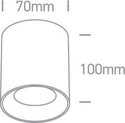 Wall & Ceiling Light Black Circular Replaceable lamp 10W Aluminium One Light SKU:12105AL/B/B - Toplightco