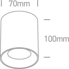 Wall & Ceiling Light White-Black Circular Replaceable lamp 10W Aluminium One Light SKU:12105AL/W/B - Toplightco