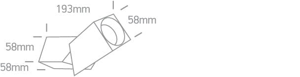 Black Adjustable Ceiling Light Gu10 10w Dark Light SKU: 12105E6/B - Toplightco