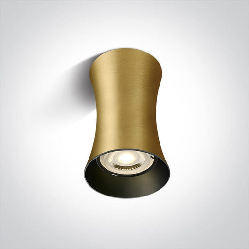 Brushed Brass Gu10 Ceiling Light 100-240v Dark Light - Toplightco
