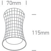 Brushed Brass Gu10 10w 100-240v Dark Light One Light SKU:12105K/BBS - Toplightco
