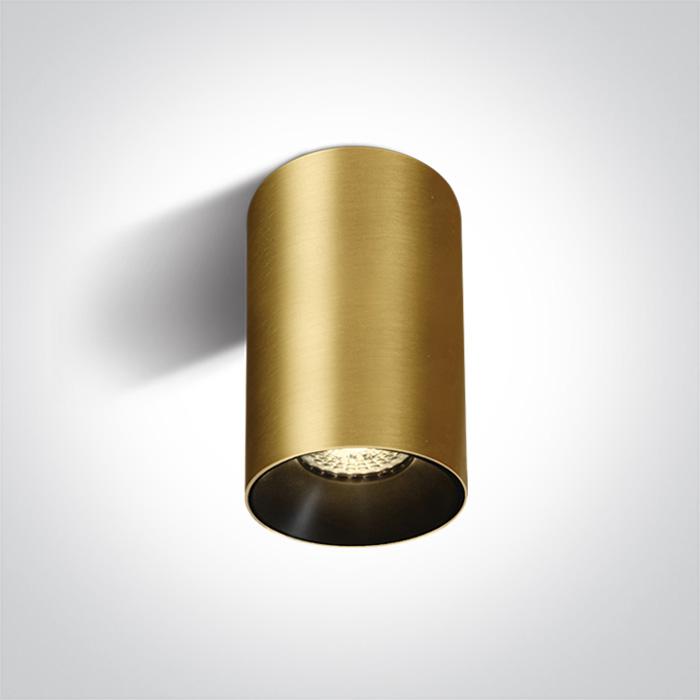Wall & Ceiling Light Brushed Brass Circular Replaceable lamp 10W Aluminium One Light SKU:12105M/BBS - Toplightco