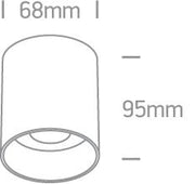 Wall & Ceiling Light Metal Grey Circular Replaceable lamp 10W Aluminium One Light SKU:12105N/MG - Toplightco