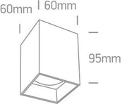 Wall & Ceiling Light Black Rectangular Replaceable lamp 10W Aluminium One Light SKU:12105NA/B - Toplightco