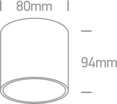 Wall & Ceiling Light White Circular Replaceable lamp 10W Aluminium One Light SKU:12105T/W - Toplightco