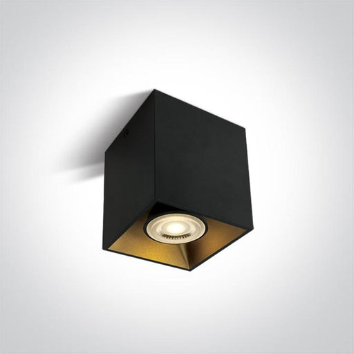 Wall & Ceiling Light Black Rectangular Replaceable lamp 10W Aluminium One Light SKU:12105TA/B - Toplightco
