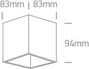 Wall & Ceiling Light White Rectangular Replaceable lamp 10W Aluminium One Light SKU:12105TA/W - Toplightco