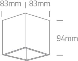 Wall & Ceiling Light White Rectangular Replaceable lamp 10W Aluminium One Light SKU:12105TA/W - Toplightco