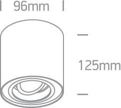 Wall & Ceiling Light Black Circular Replaceable lamp 10W Aluminium One Light SKU:12105Y/B - Toplightco