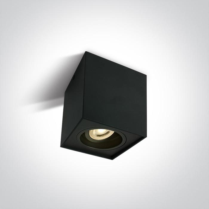 Wall & Ceiling Light Black Rectangular Replaceable lamp 10W Aluminium One Light SKU:12105YA/B - Toplightco