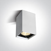 Wall & Ceiling Light White Rectangular Warm White LED built in 480lm 6W Aluminium One Light SKU:12106B/W/W - Toplightco